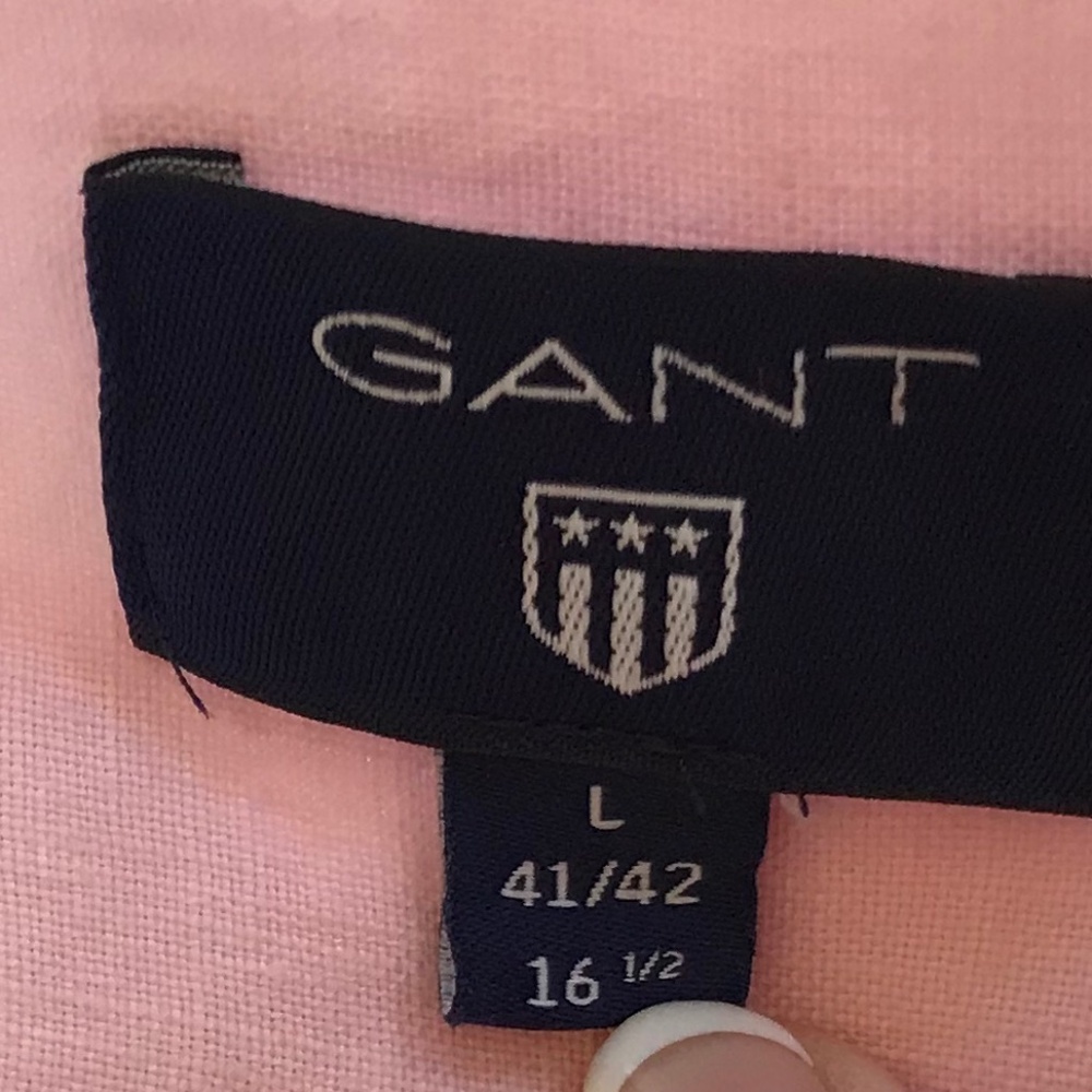 RESORTWEAR🔥 GANT PINK 100% LINEN BUTTON DOWN - Picture 15 of 16